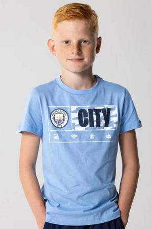 Manchester City T-Shirt Blauw