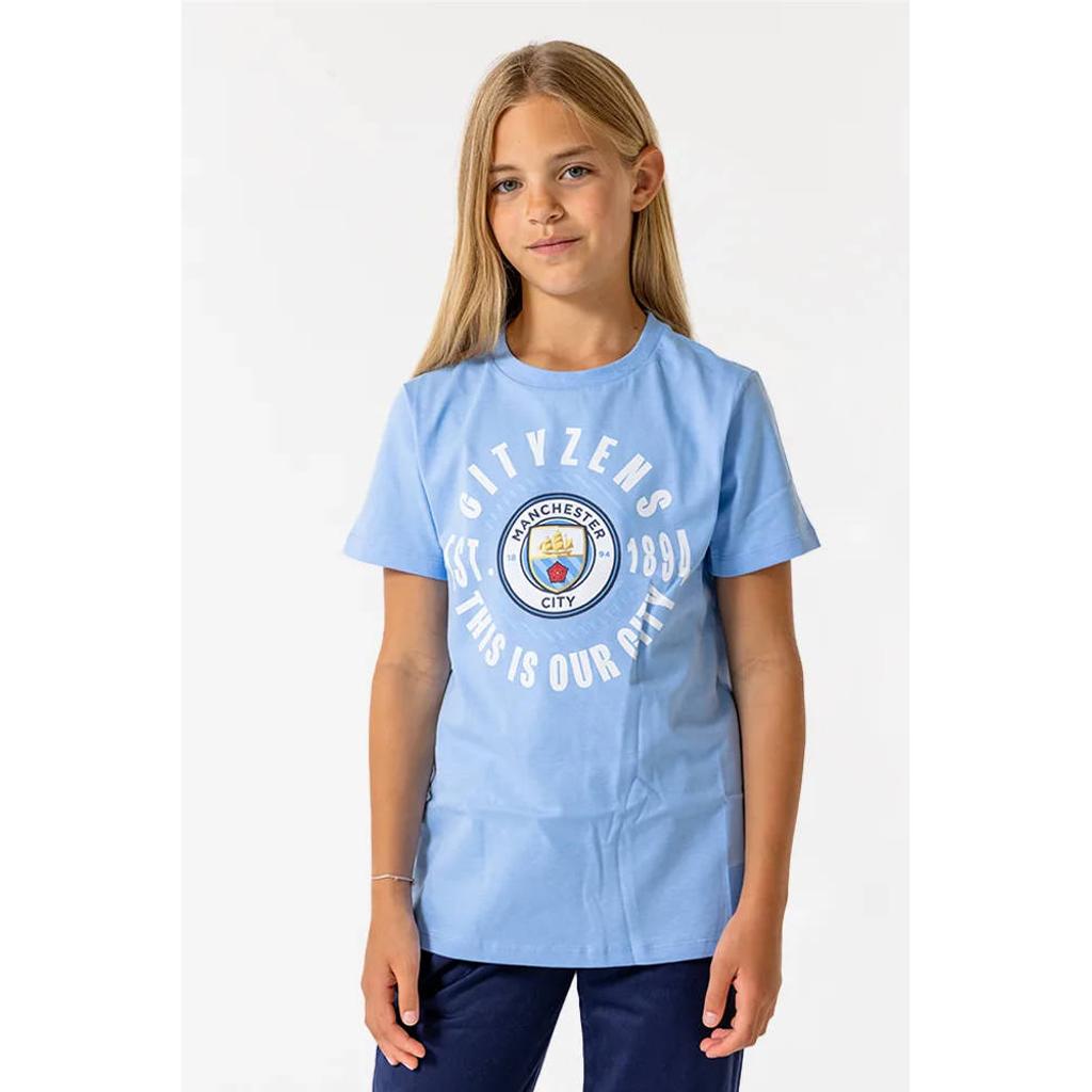 Official Fanwear Manchester City T-Shirt Blauw