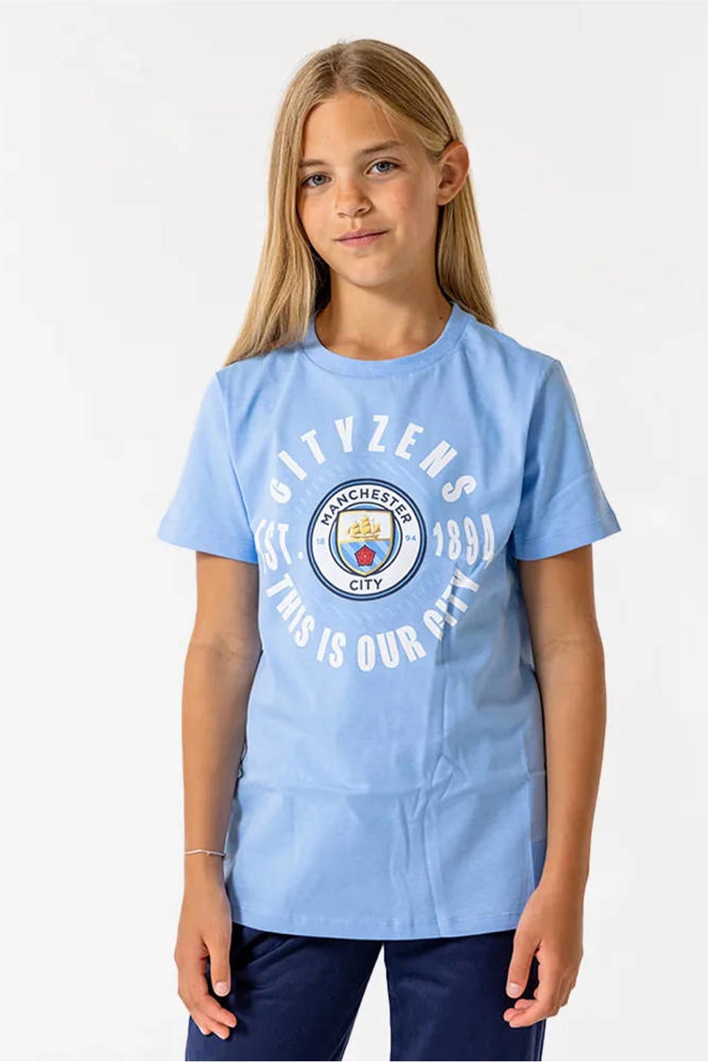 Official Fanwear Manchester City T-Shirt Blauw