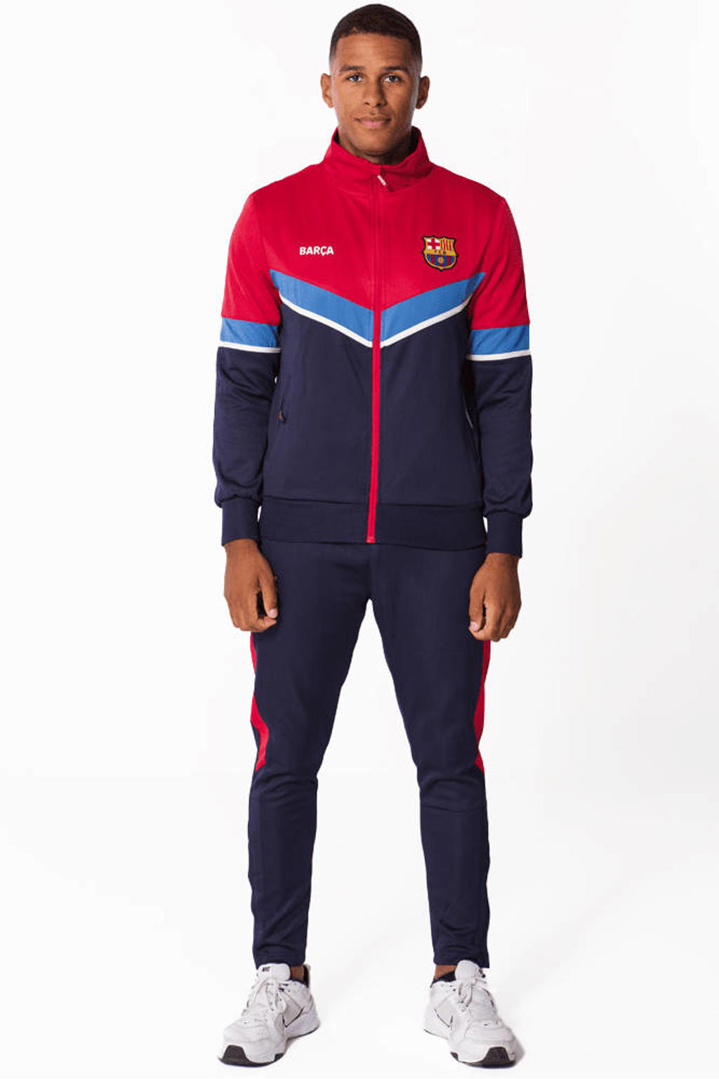 Official Fanwear FC Barcelona Trainingspak Blauw/Rood