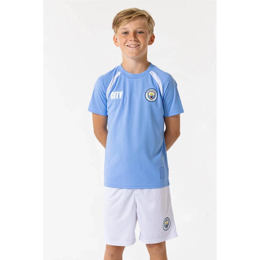 Official Fanwear Manchester City Thuis Tenue Blauw/Wit