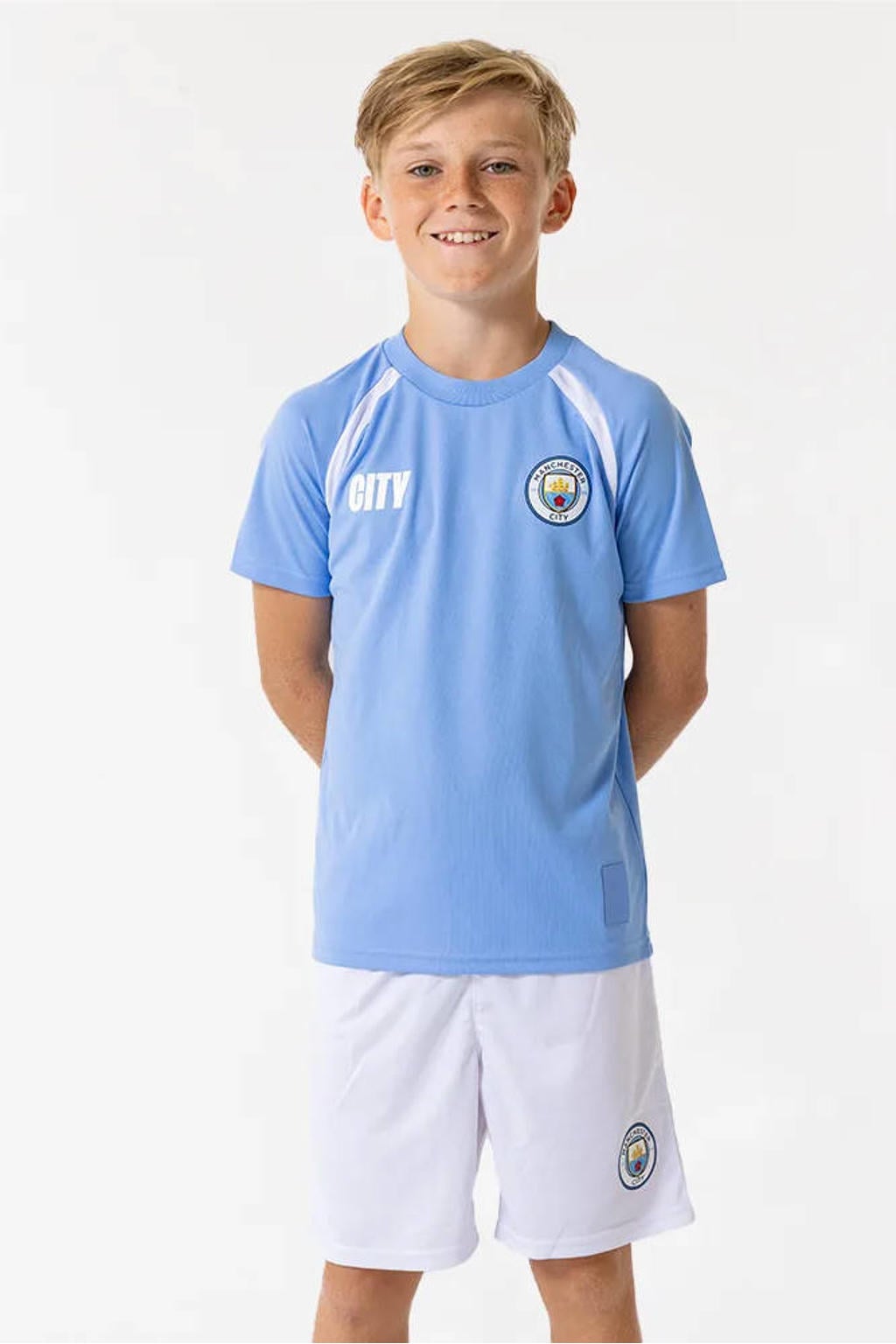 Official Fanwear Manchester City Thuis Tenue Blauw/Wit