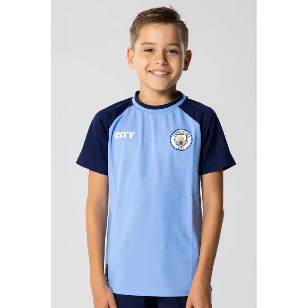 Official Fanwear Manchester City Thuis Shirt Blauw