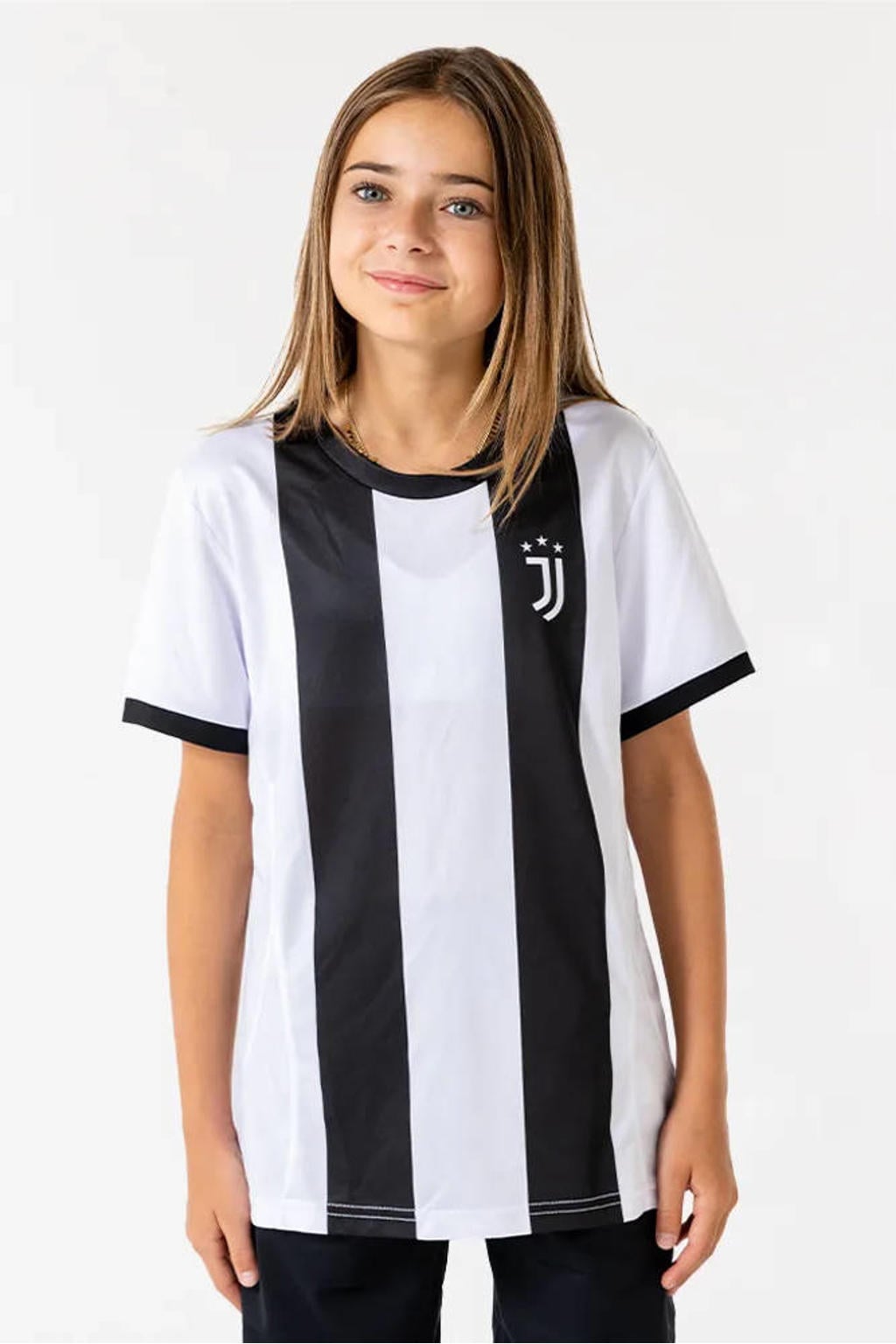 Official Fanwear Juventus Thuis Shirt Zwart/Wit