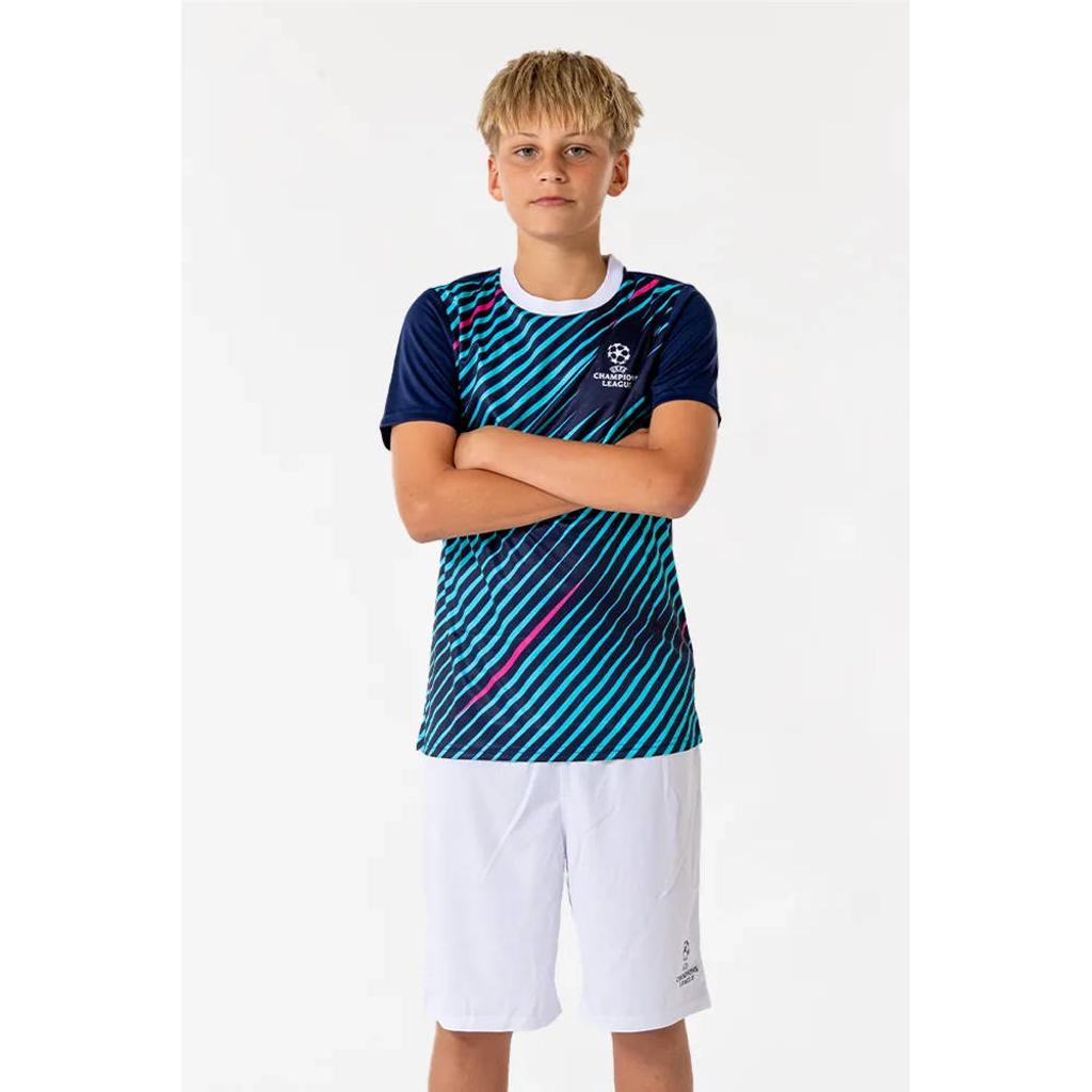 Official Fanwear Champions League Voetbaltenue Blauw/Wt