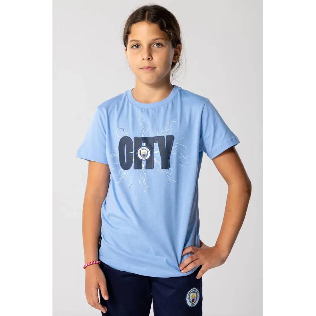 Official Fanwear Manchester City T-Shirt Blauw