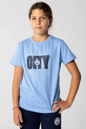 Manchester City T-Shirt Blauw