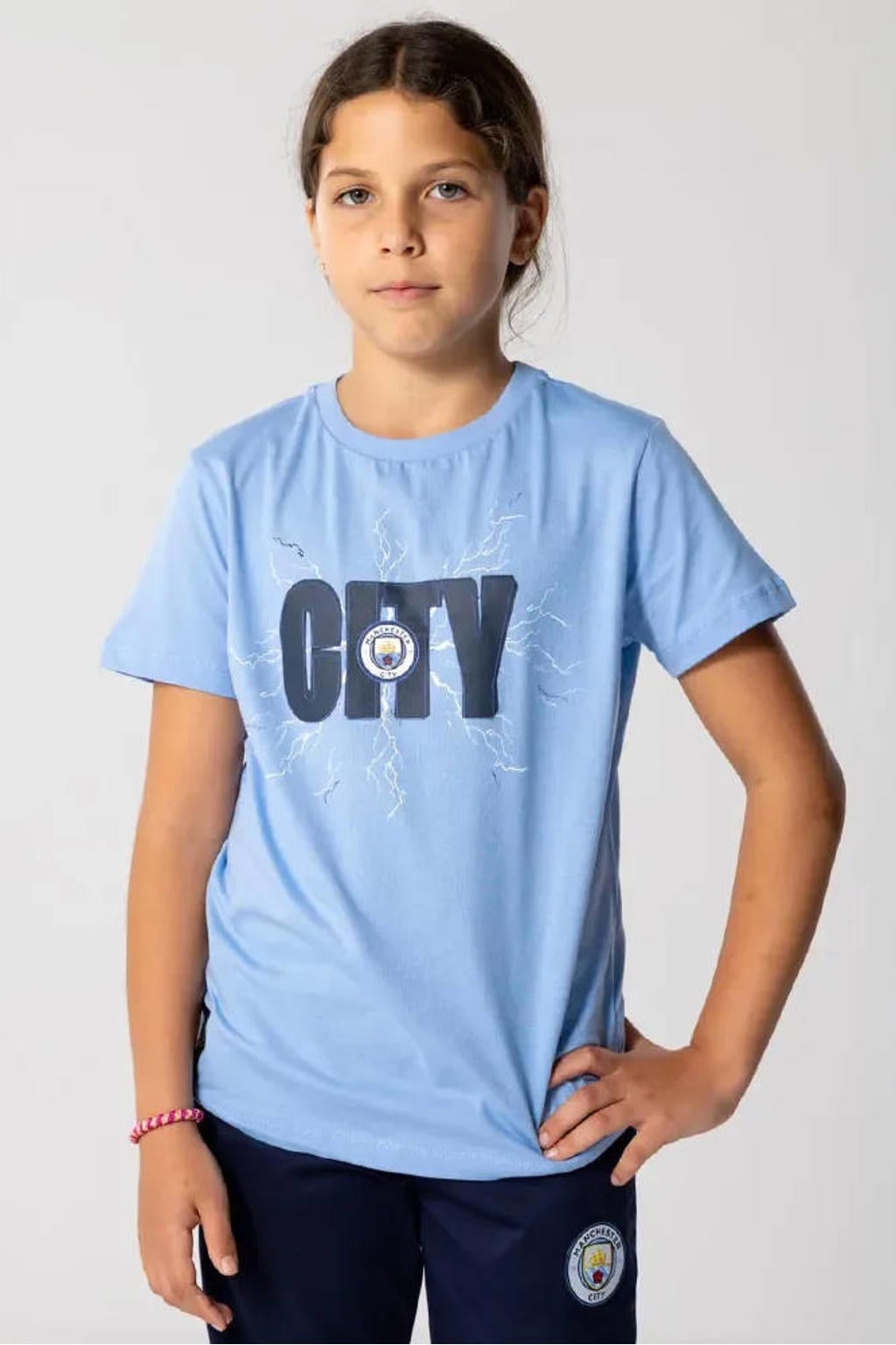 Official Fanwear Manchester City T-Shirt Blauw