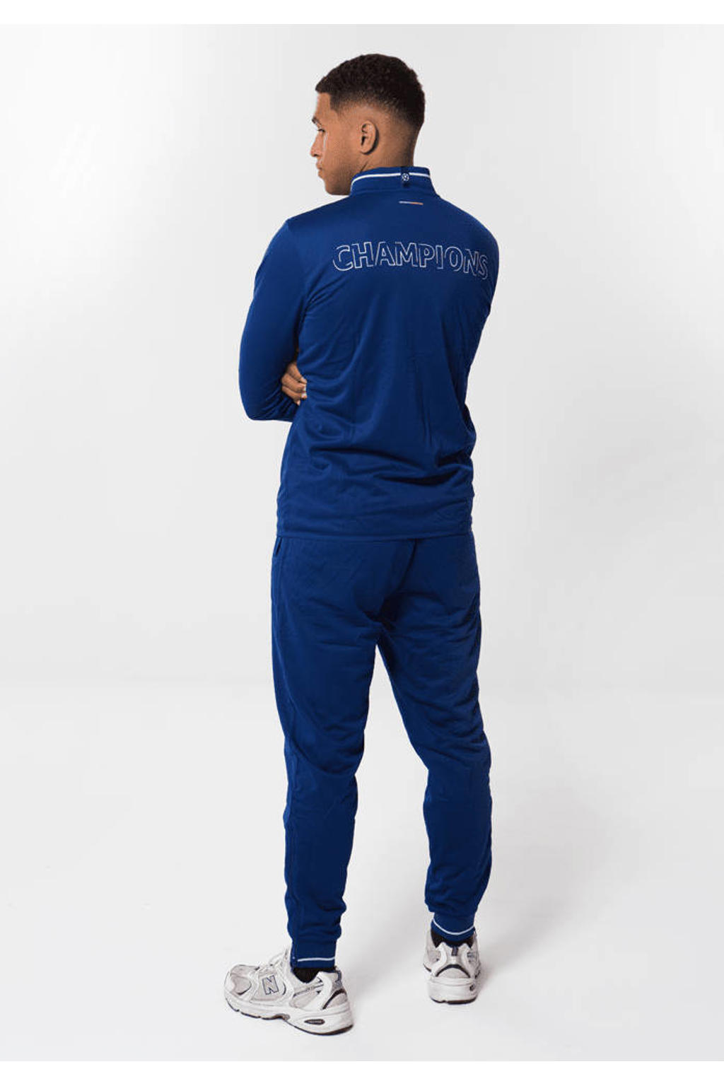 Official Fanwear Champions League Trainingspak Donkerblauw