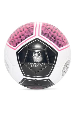 Champions League Shadow Voetbal Wit/Zwart/Roze maat 5