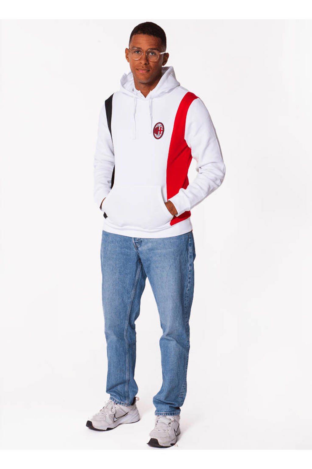 Official Fanwear AC Milan Hoodie Wit