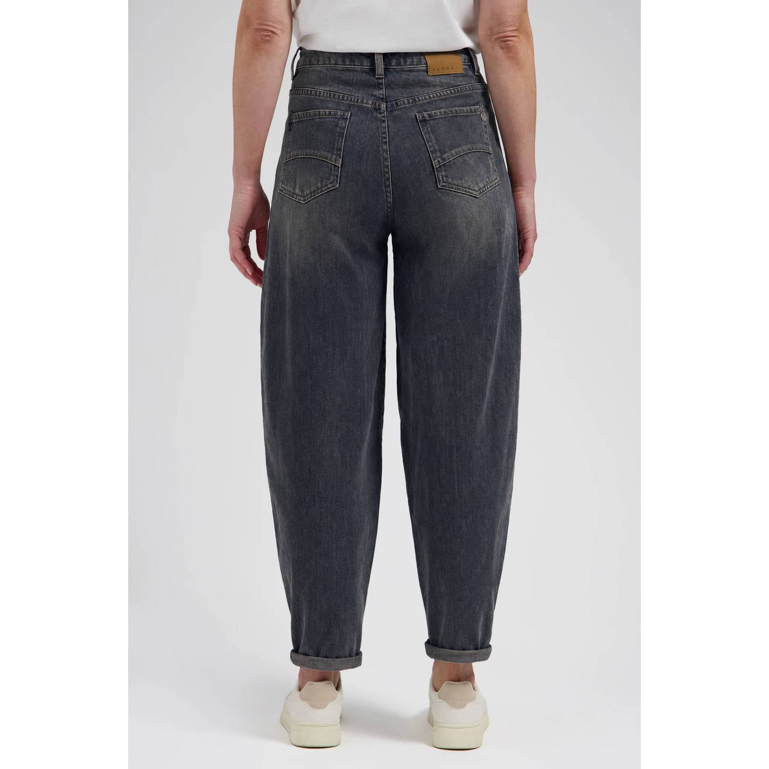 Florez barrel jeans dark blue