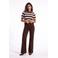 Florez flared jeans - donkerbruin