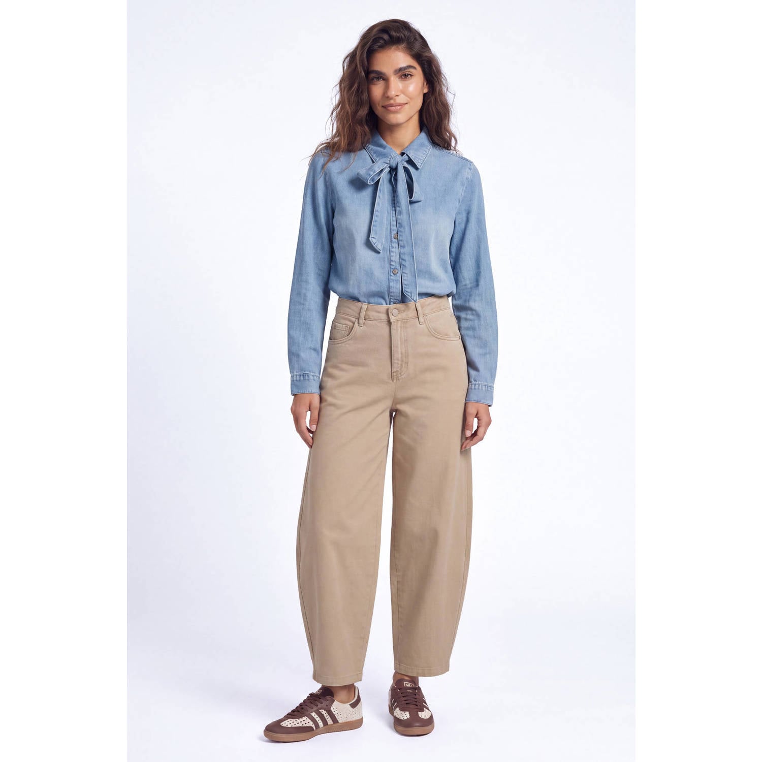 Florez barrel jeans zand