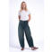 Florez high waist barrel jeans - donkerblauw