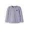 NAME IT MINI rechtvallende sweater met borduursels - paars