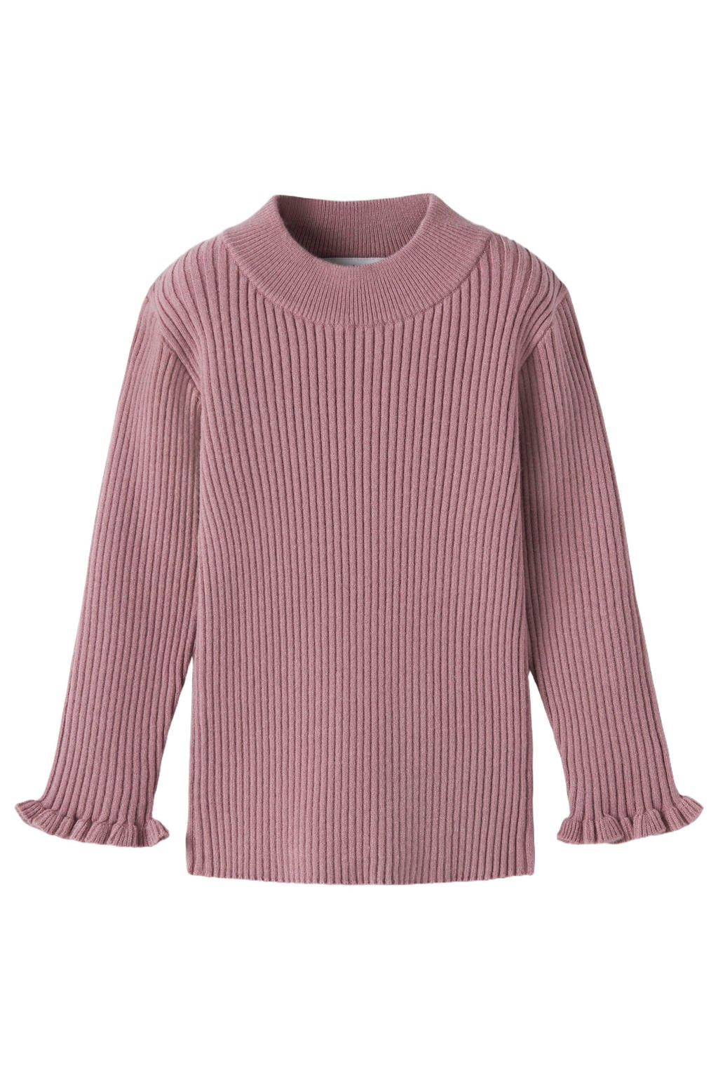 NAME IT MINI aansluitende longsleeve met ruches - oudroze