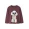NAME IT MINI longsleeve met print - donkerrood