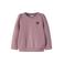 NAME IT MINI rechtvallende sweater met borduursels - oudroze