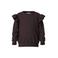 NAME IT MINI rechtvallende sweater met ruches - bruin