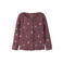 NAME IT MINI gebreid vest met stippen - roodbruin