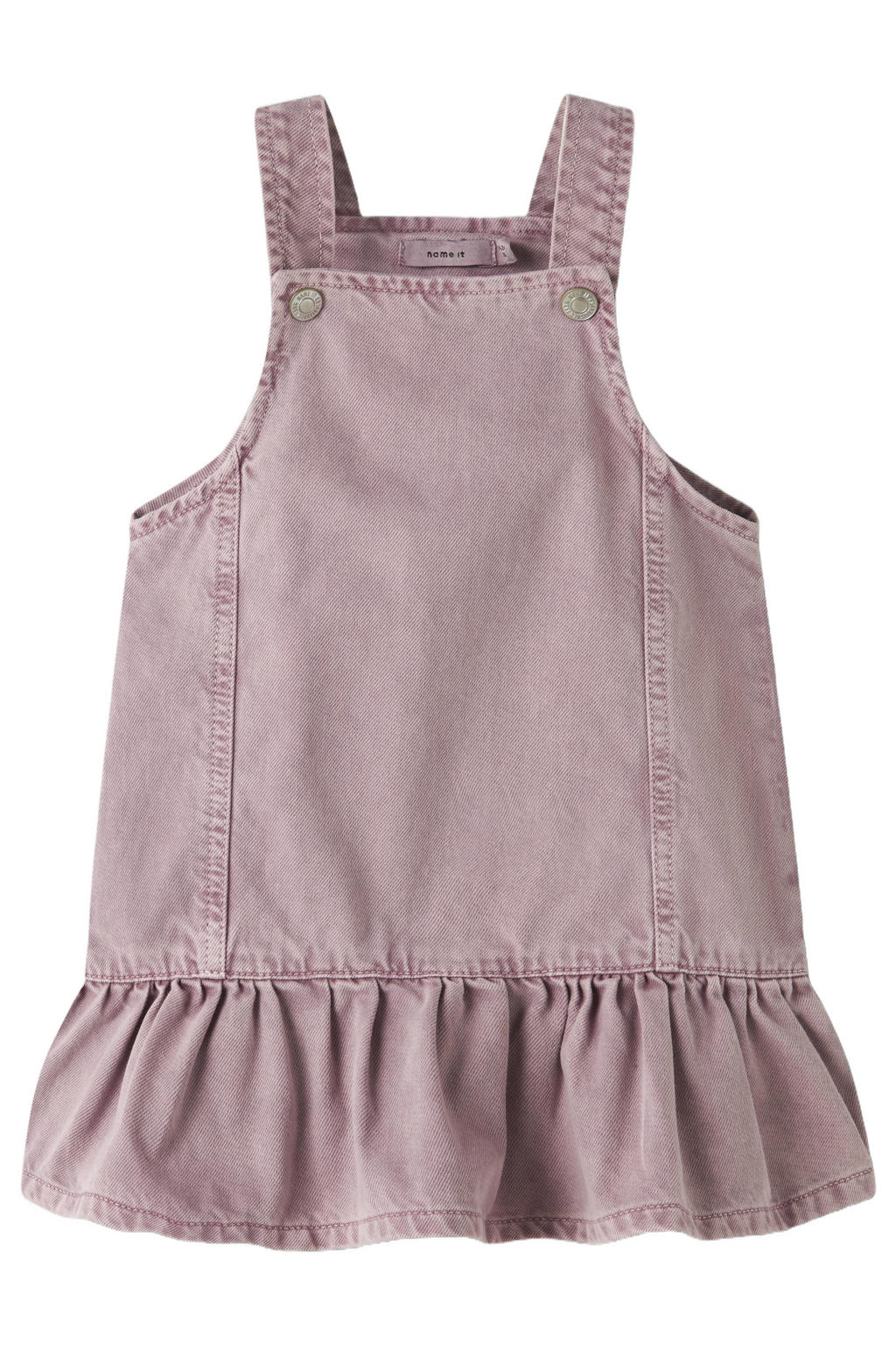 NAME IT MINI spijkerjurk met plooien - roze