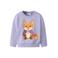 NAME IT MINI rechtvallende sweater met print - lila