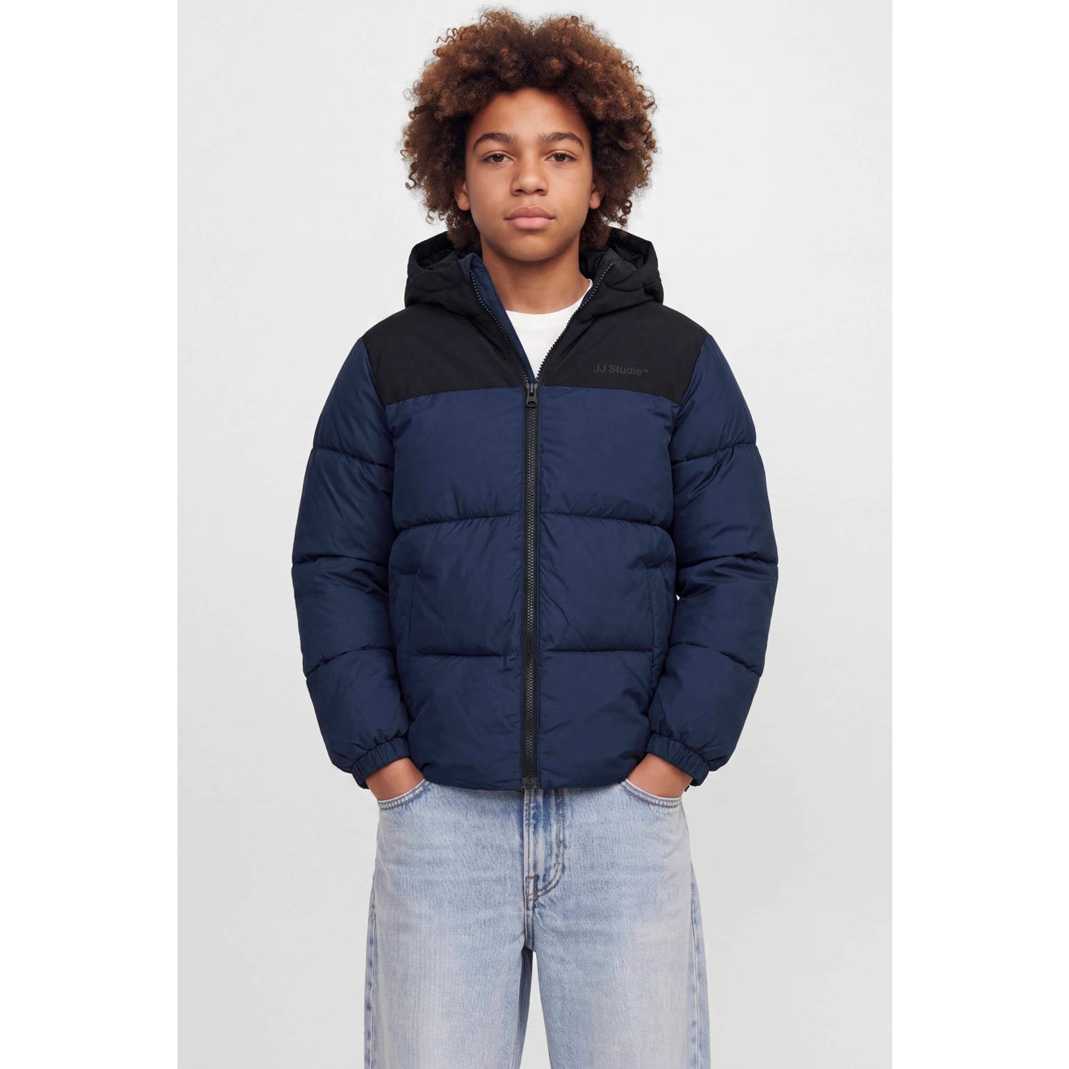 JACK & JONES JUNIOR pufferjas donkerblauw