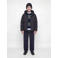 JACK & JONES JUNIOR gebreide gestreepte trui met wol - donkerblauw