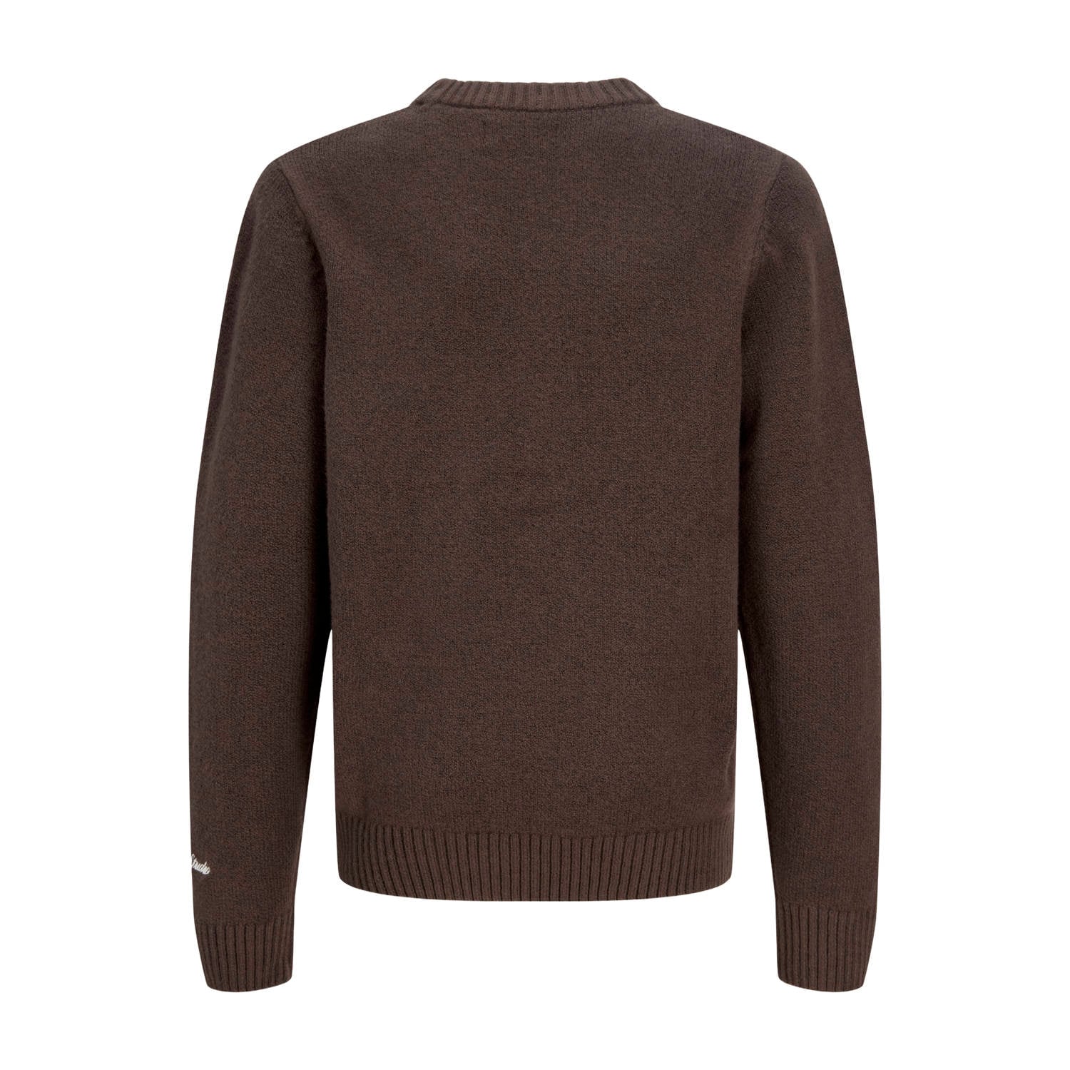 JACK & JONES JUNIOR oversized gebreide trui donkerbruin