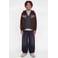 JACK & JONES JUNIOR sweatvest met logo - donkerbruin