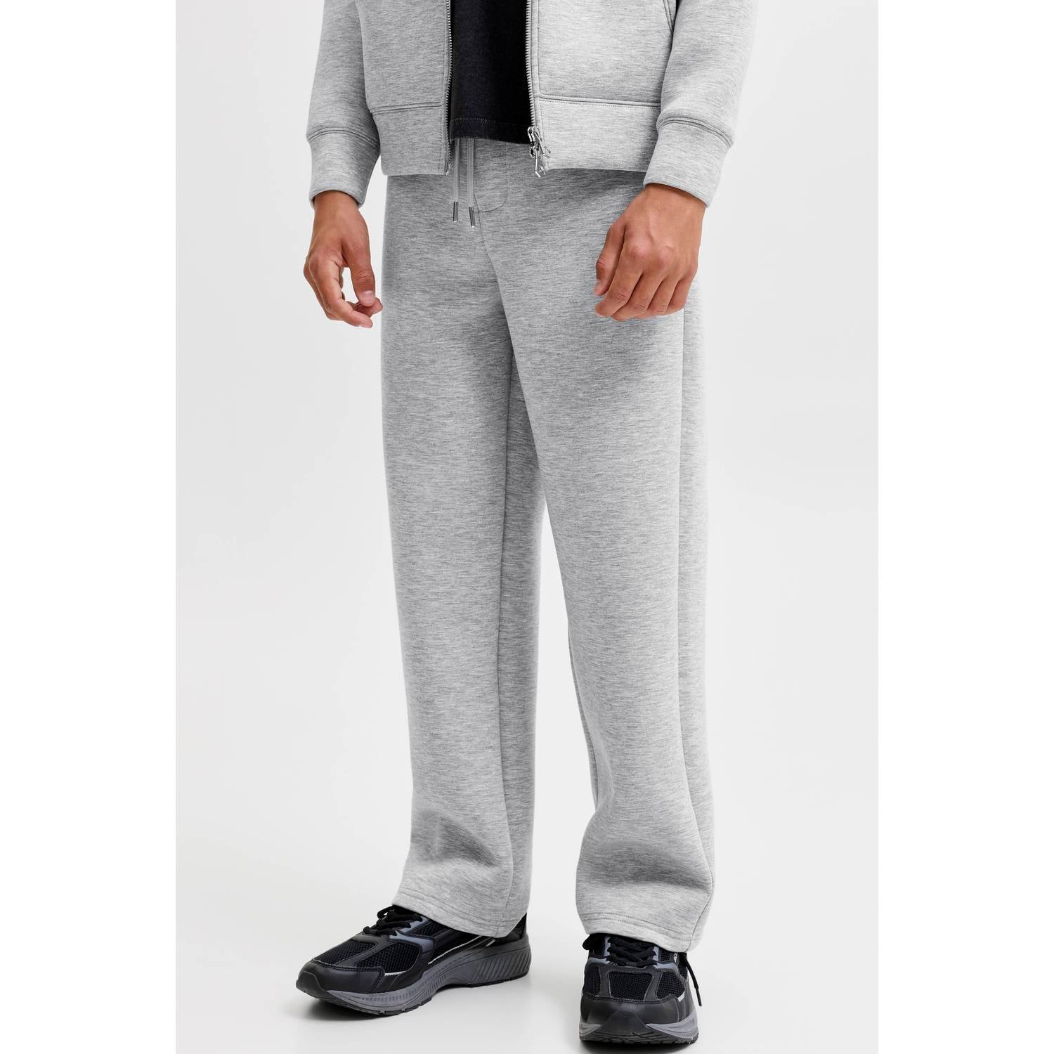 JACK & JONES JUNIOR scuba sweatpants grijs melange