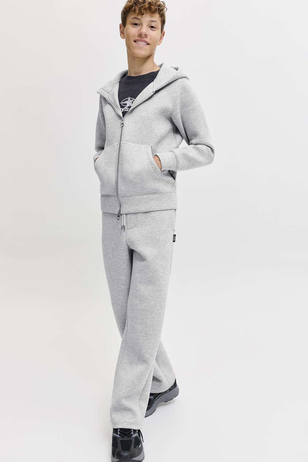 JACK & JONES JUNIOR scuba sweatpants - grijs melange