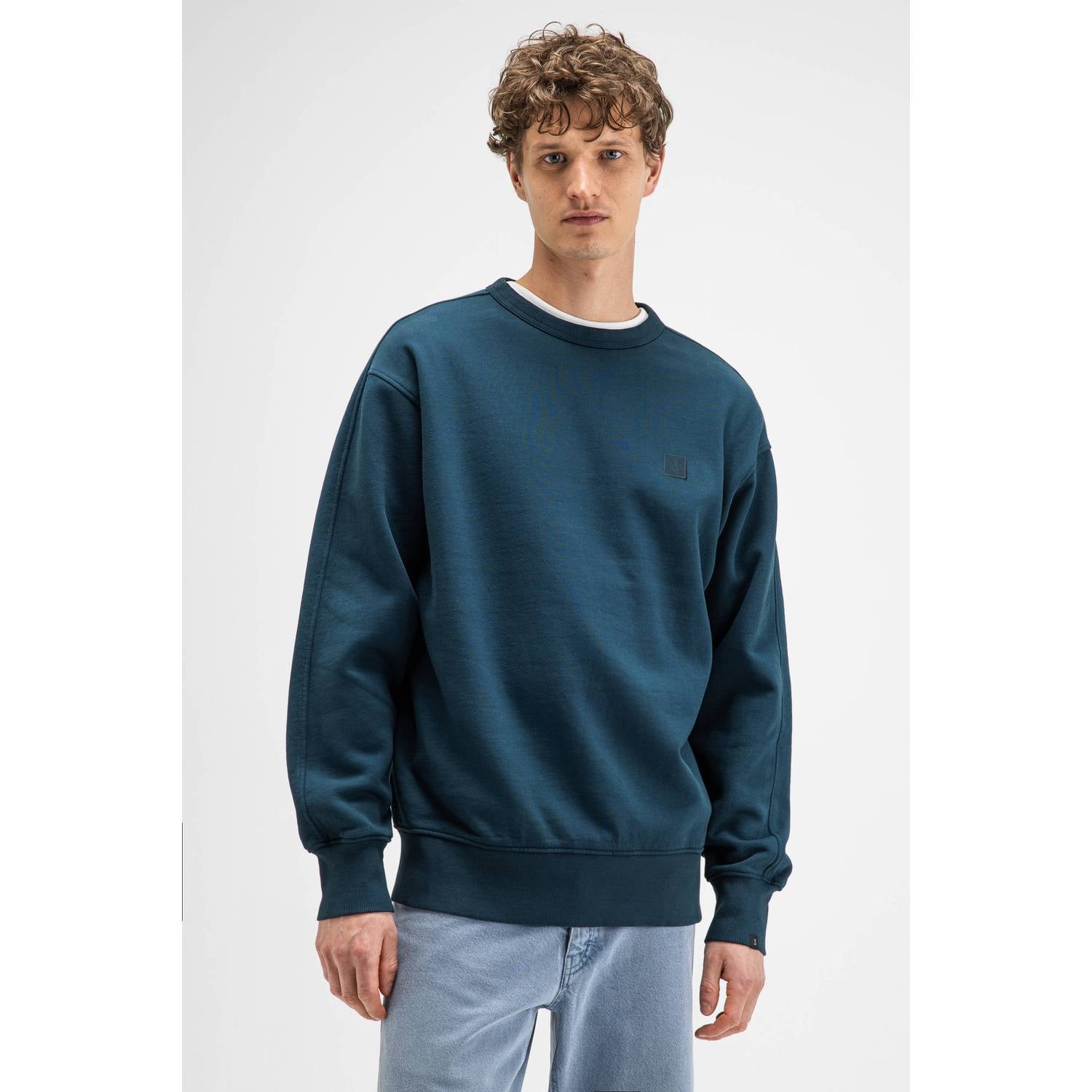 Butcher of Blue regular fit trui petrol