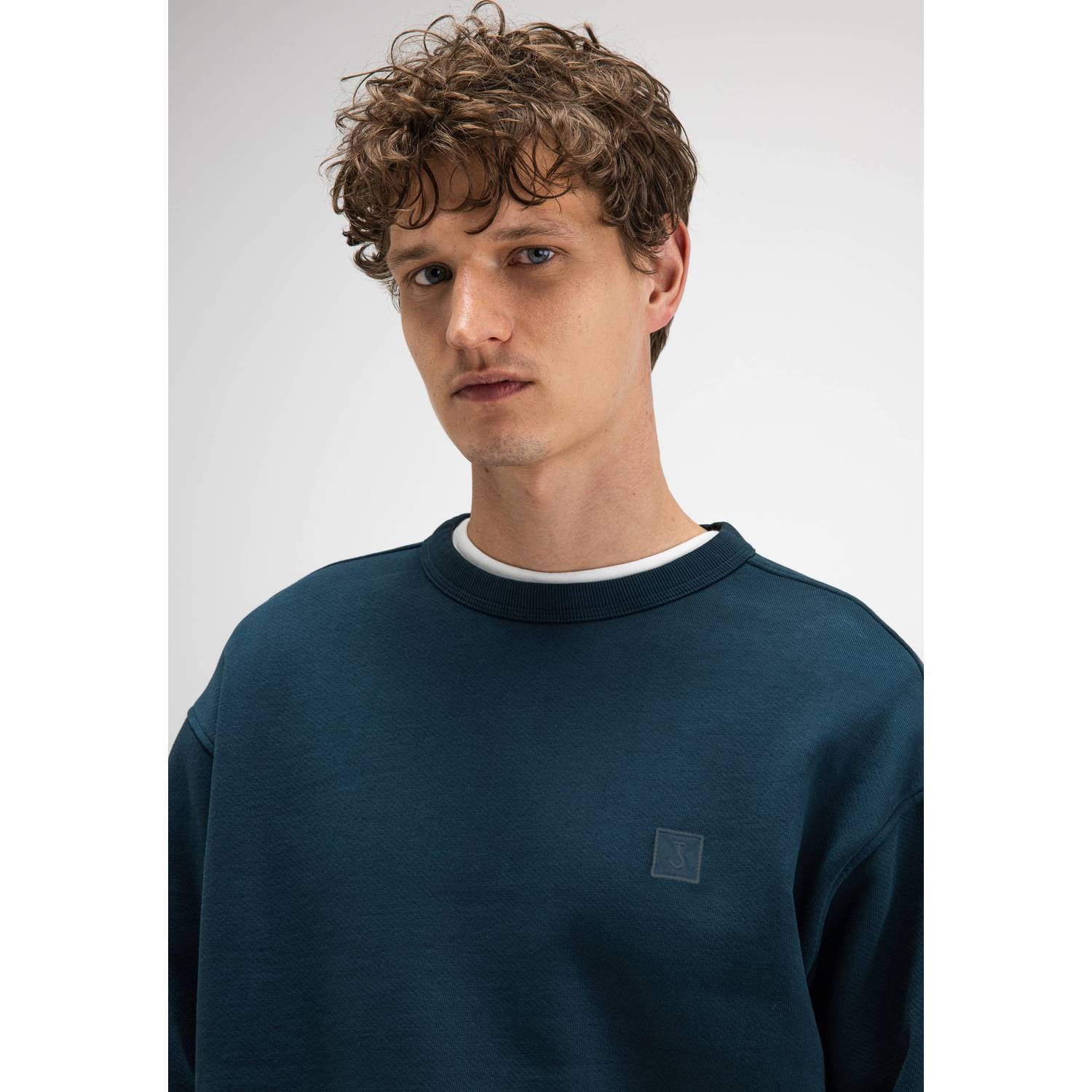 Butcher of Blue regular fit trui petrol