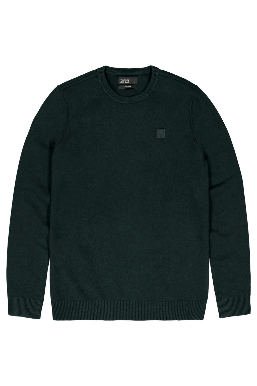 Butcher of Blue regular fit gebreide trui met wol - conda green