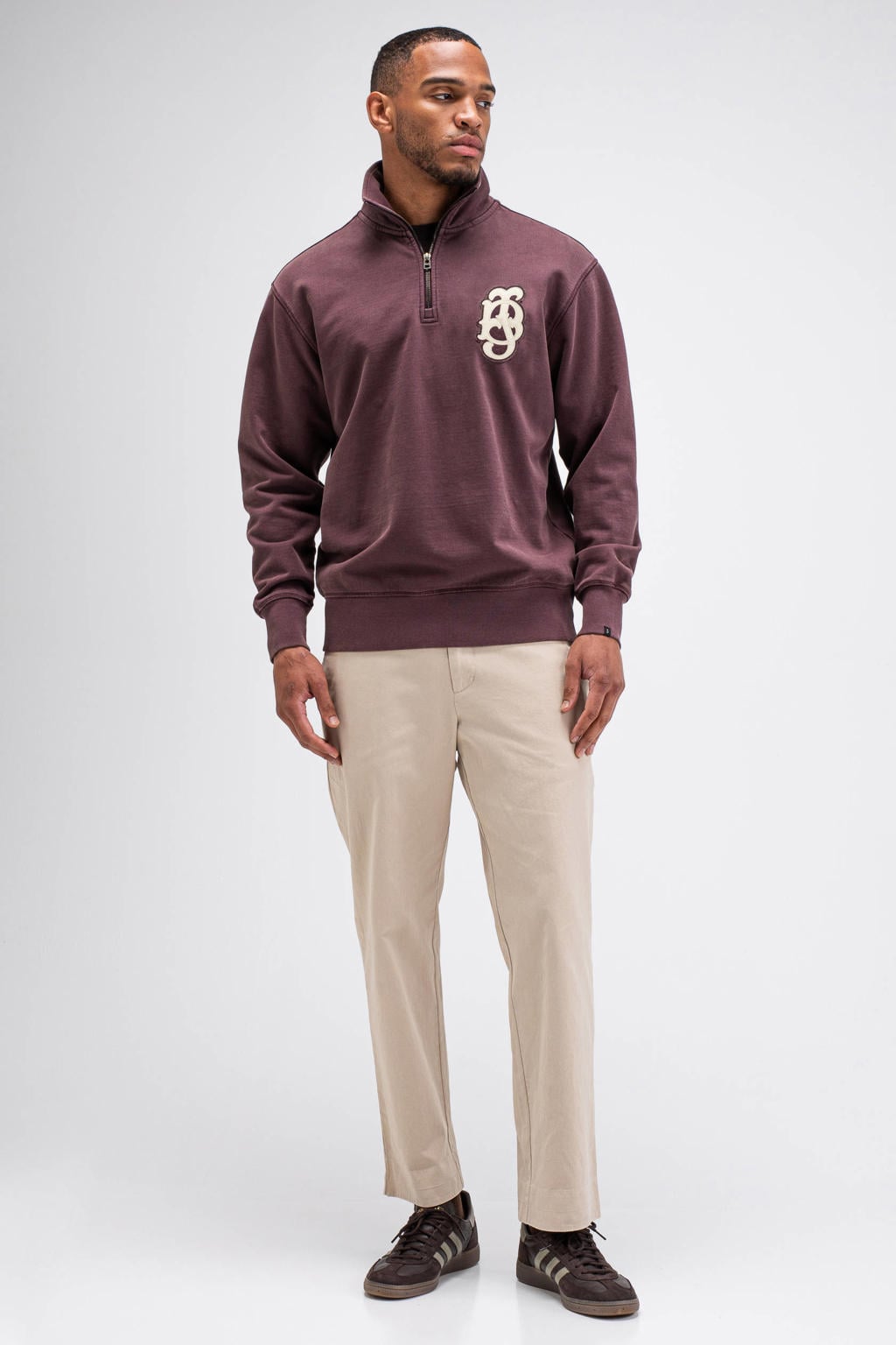 Butcher of Blue relaxed fit sweater met logo - pascha purple