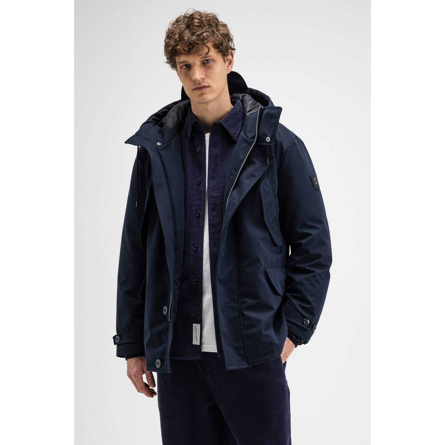 Butcher of Blue winterparka donkerblauw