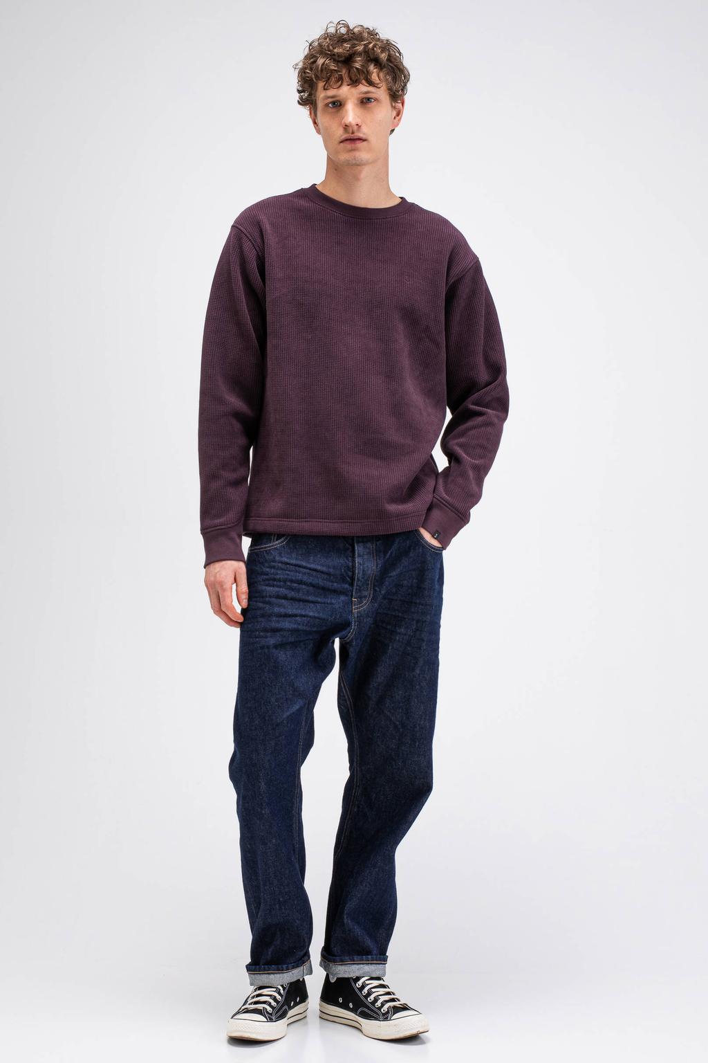 Butcher of Blue regular fit sweater - donkerpaars