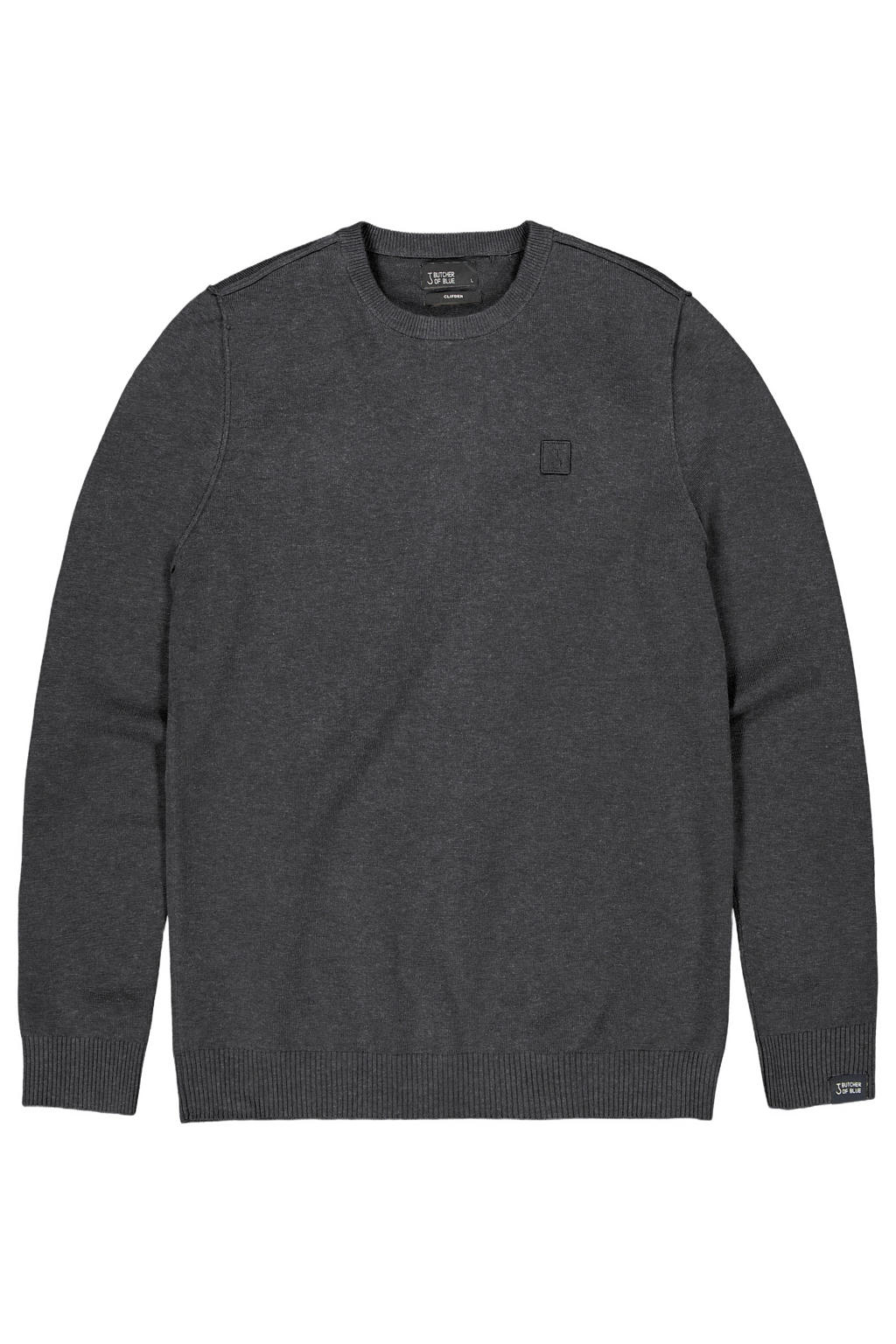Butcher of Blue regular fit trui met wol - zwart