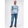 Butcher of Blue relaxed fit sweater met print - lichtblauw
