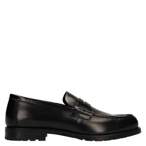 leren loafers - zwart