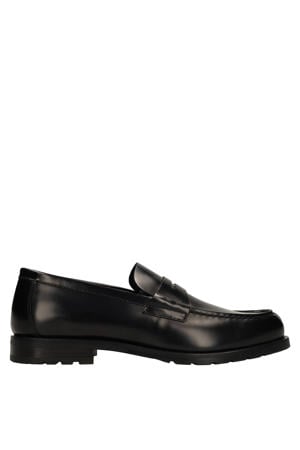 leren loafers - zwart