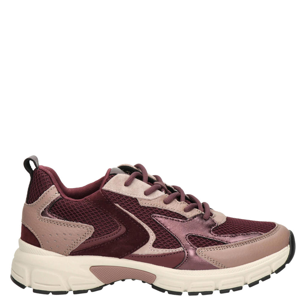 Gabor Comfort Optifit chunky leren sneakers - bordeaux