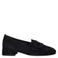 Gabor suède loafers met blokhak - zwart