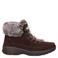 Skechers Glacial Ultimate suède veterboots met plateauzool - bruin