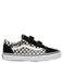 Vans Old Skool leren suède geruite sneakers - zwart/ecru
