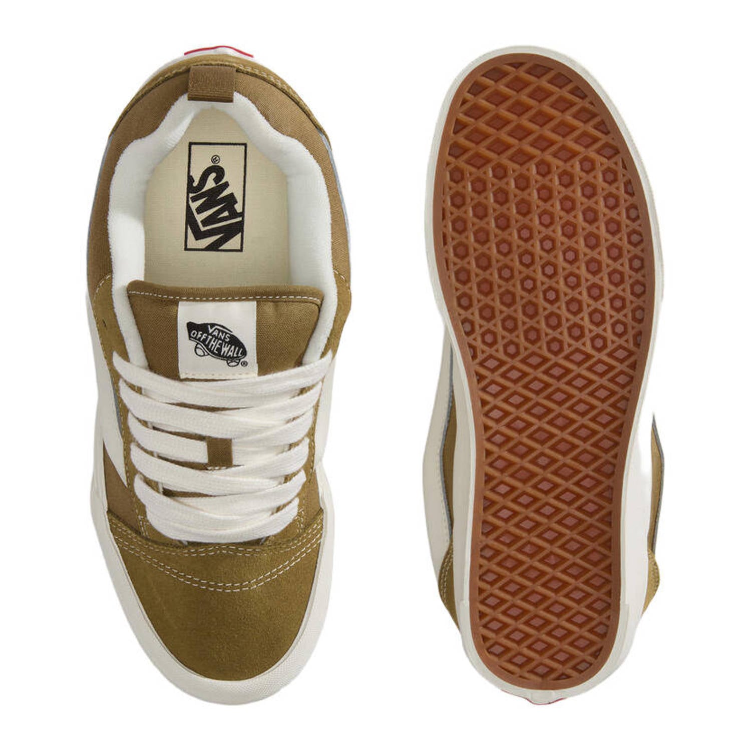 Vans KNU skool leren sneakers lichtbruin