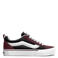 Vans Knu Skool katoenen sneakers - donkerrood/zwart
