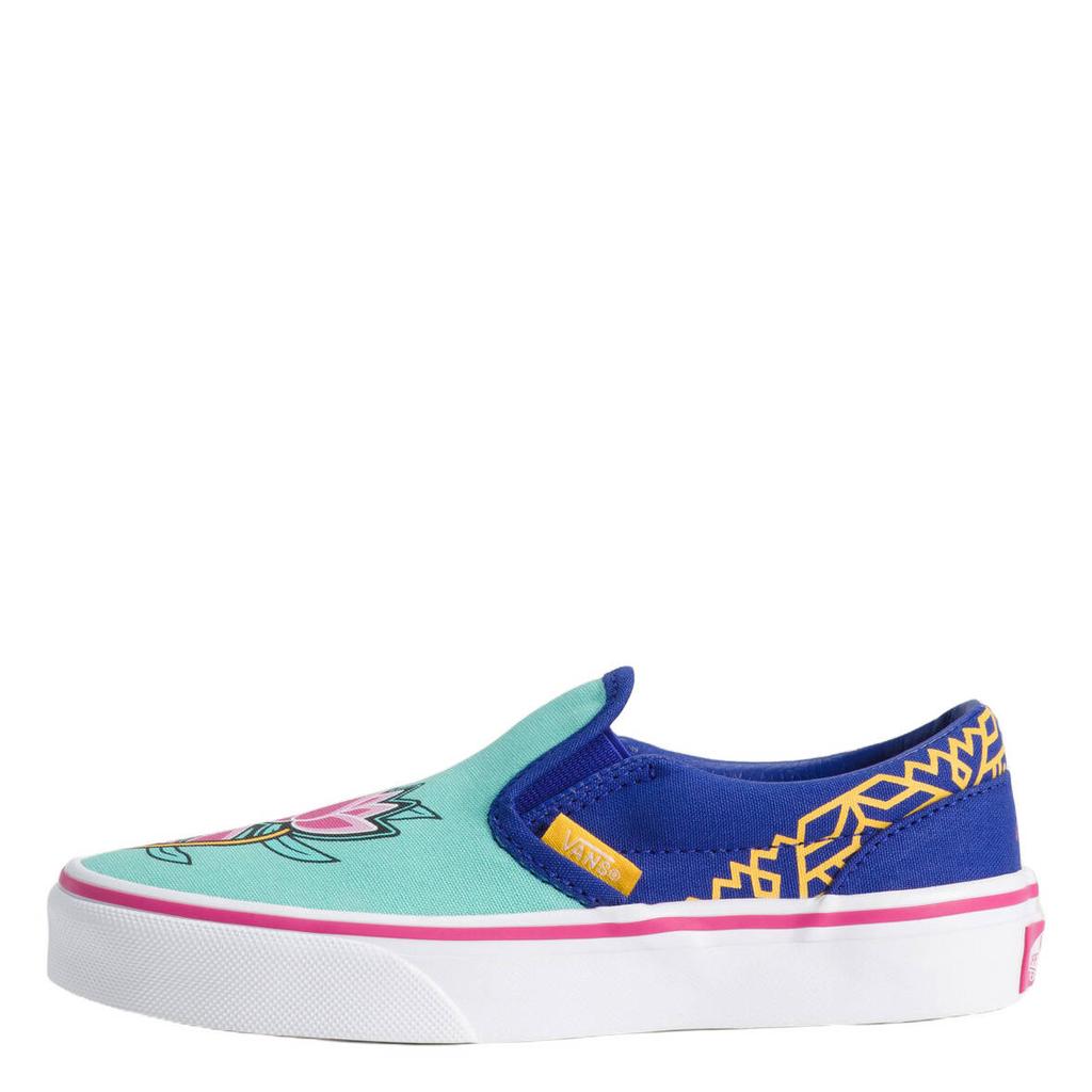 Vans Classic Slip-On Kpop Demon Hunters sneakers met print - blauw/aqua
